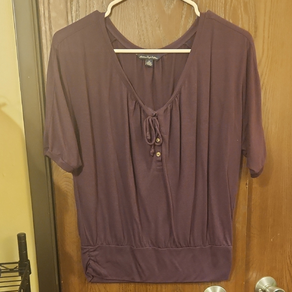 American Eagle Outfitters Deep Purple Blouse